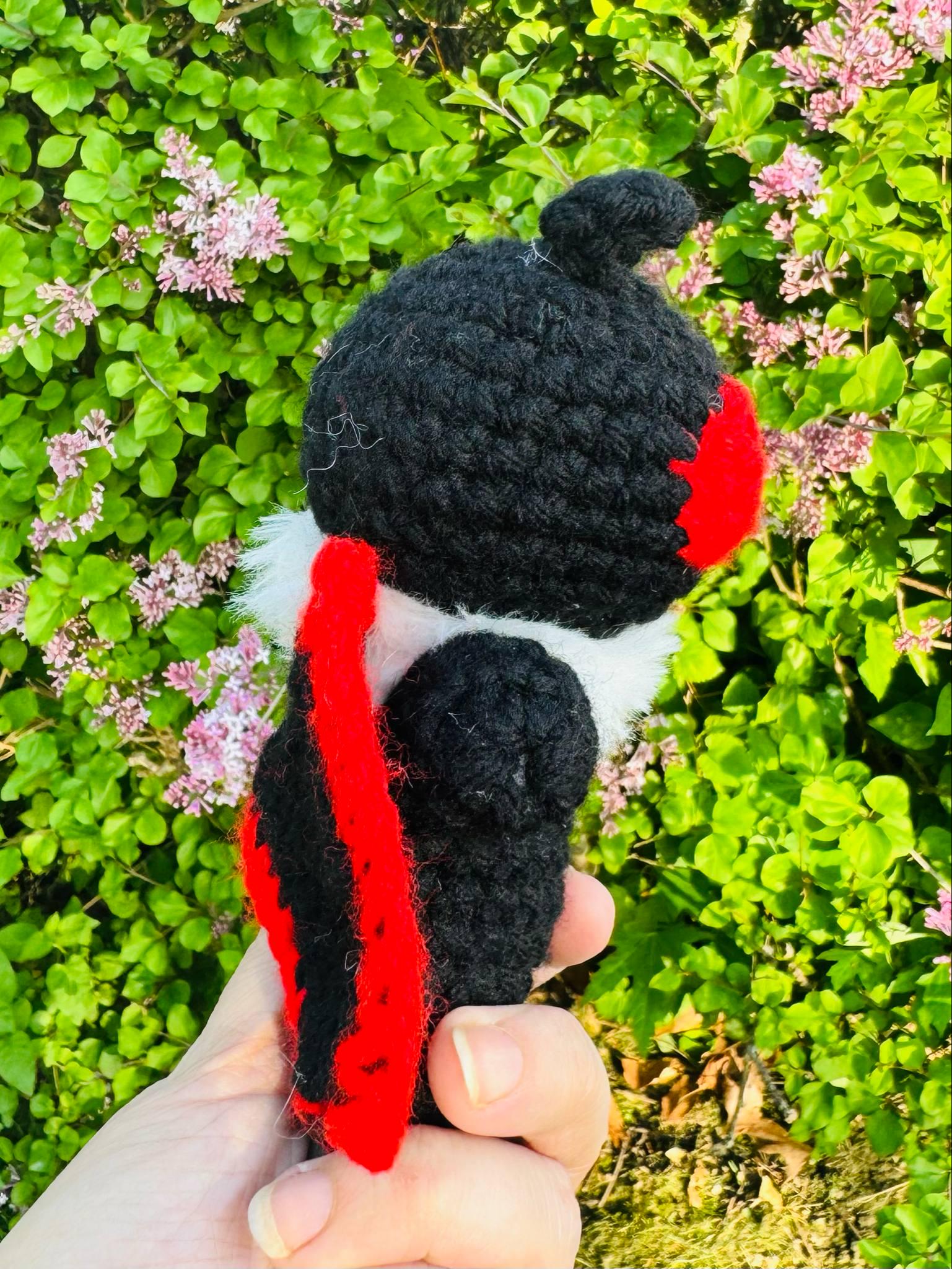 Crochet Mothman Plushie: Handmade Cryptid Stuffed Toy