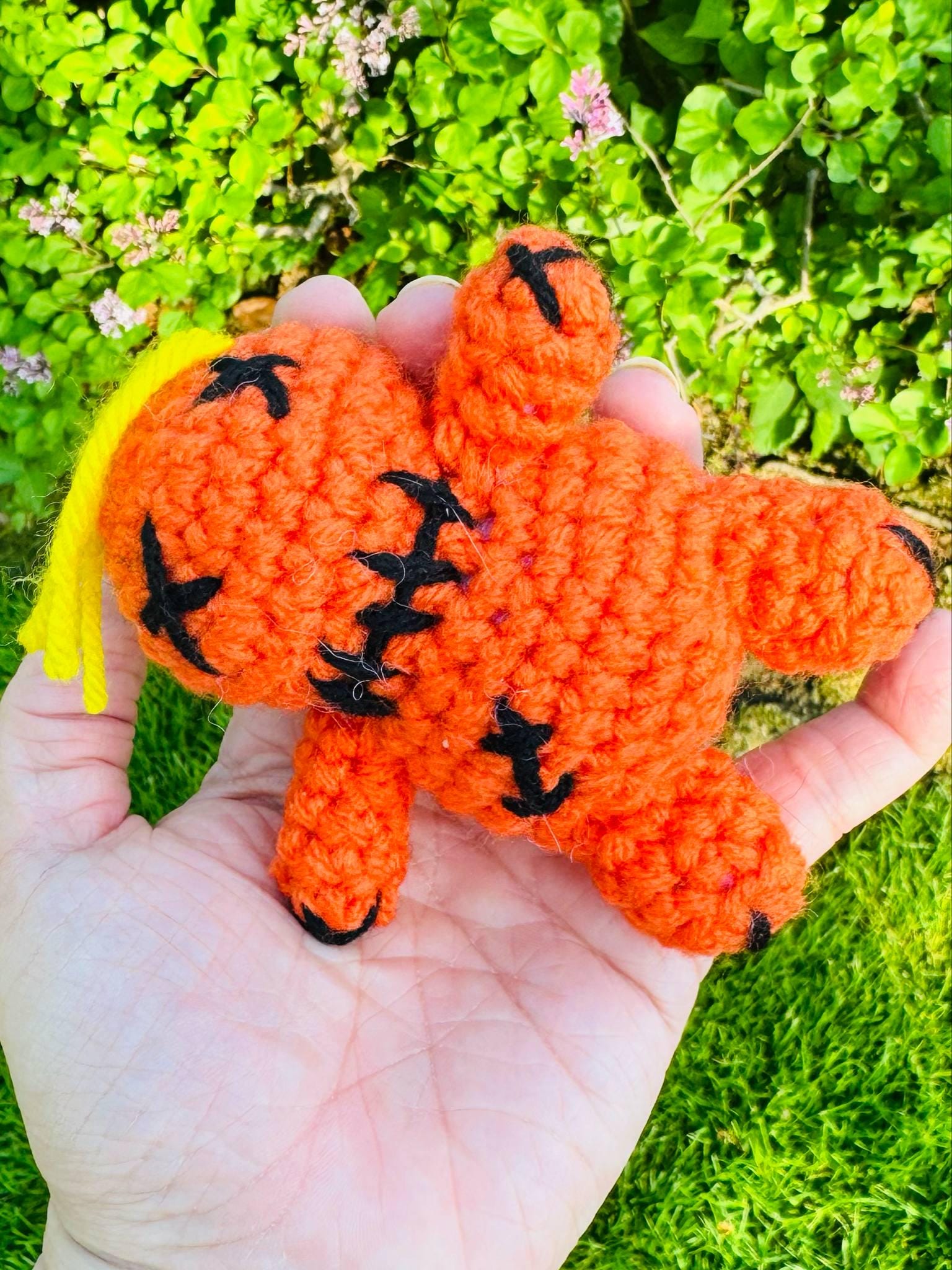 Crochet Orange Trump-Inspired Voodoo Doll- Amigurumi Donald Trump Pin Cushion