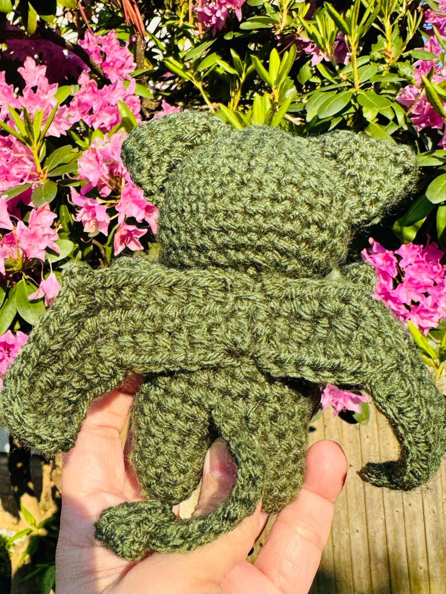 Crochet Meowthulu Plushie- Lovecraftian Fan Art- Amigurumi Cthulu Cat Plush Toy