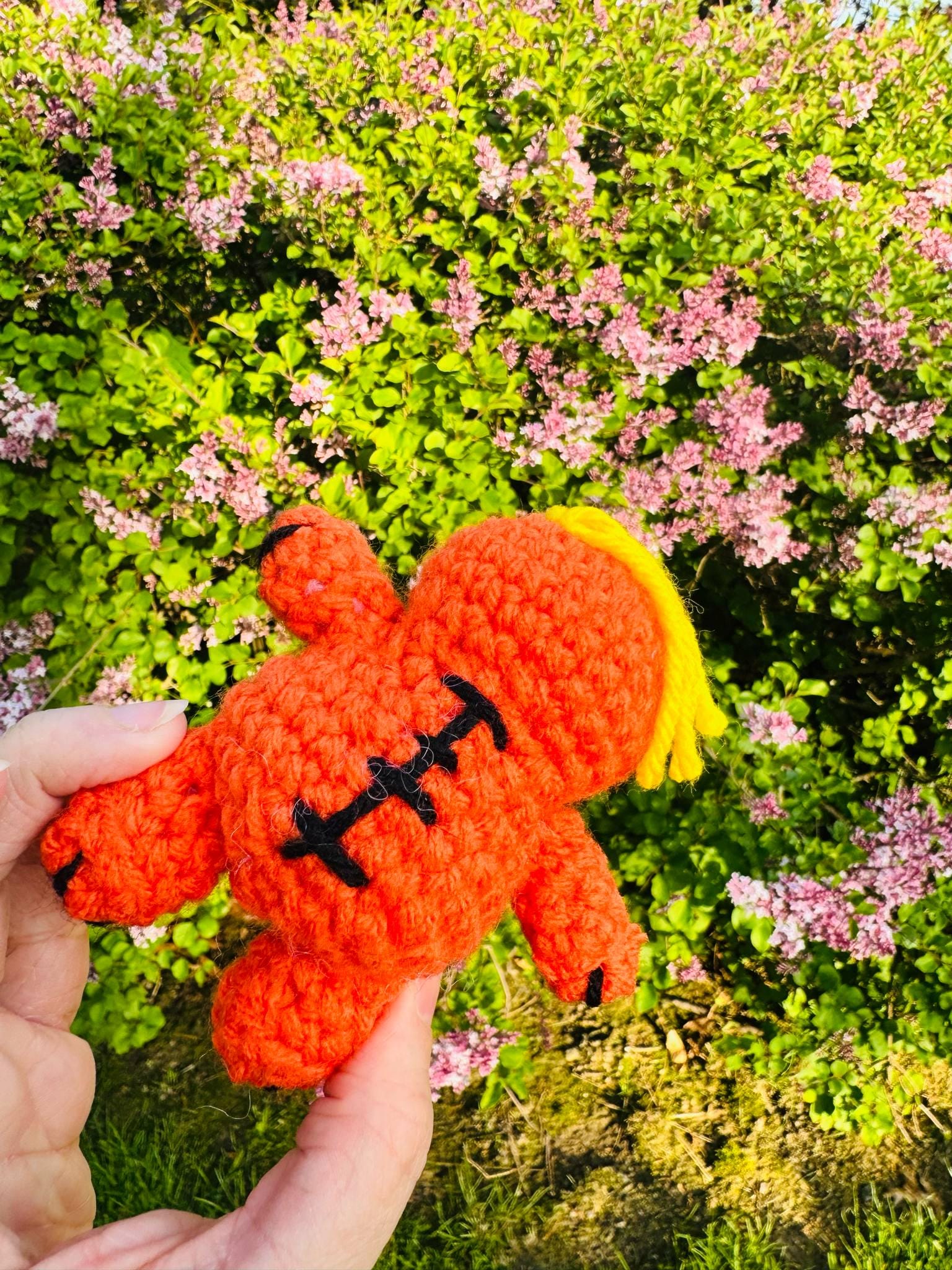 Crochet Orange Trump-Inspired Voodoo Doll- Amigurumi Donald Trump Pin Cushion