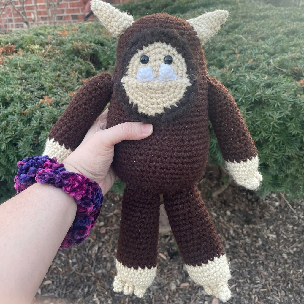 Crochet Bigfoot Buddy- Amigurumi Yeti Plushie- Sasquatch Plush Toy