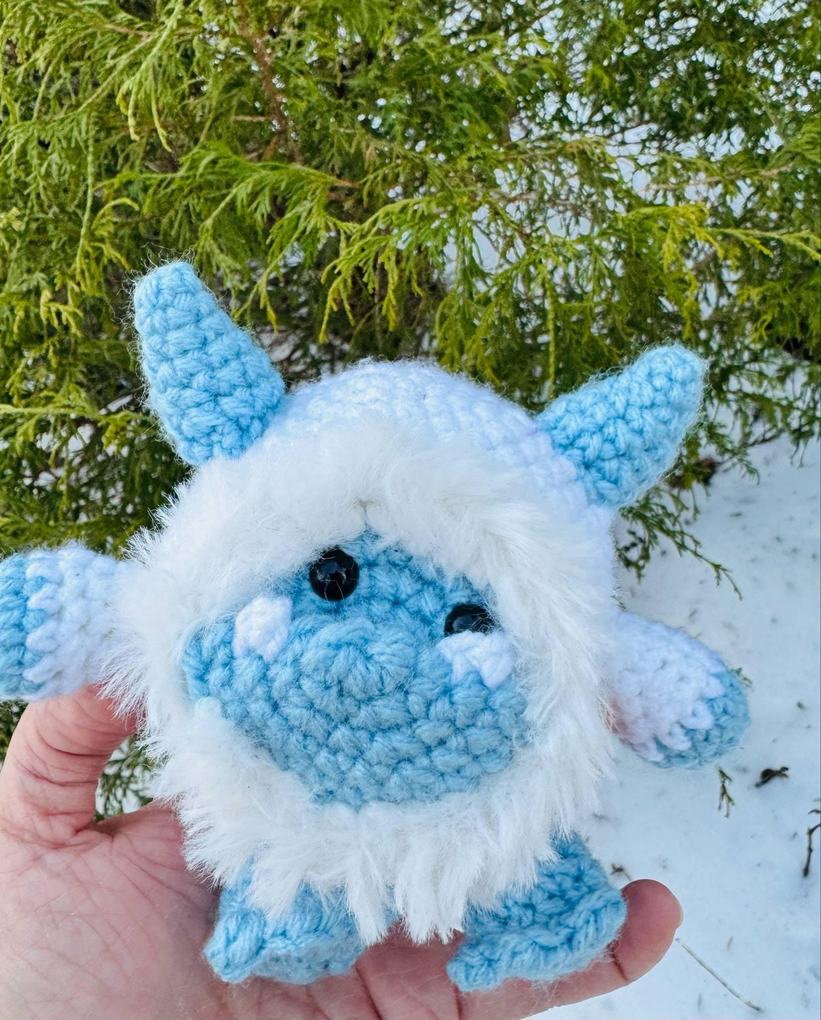 Amigurmi Yeti- Crochet Sasquatch Plushie- Handmade Toys