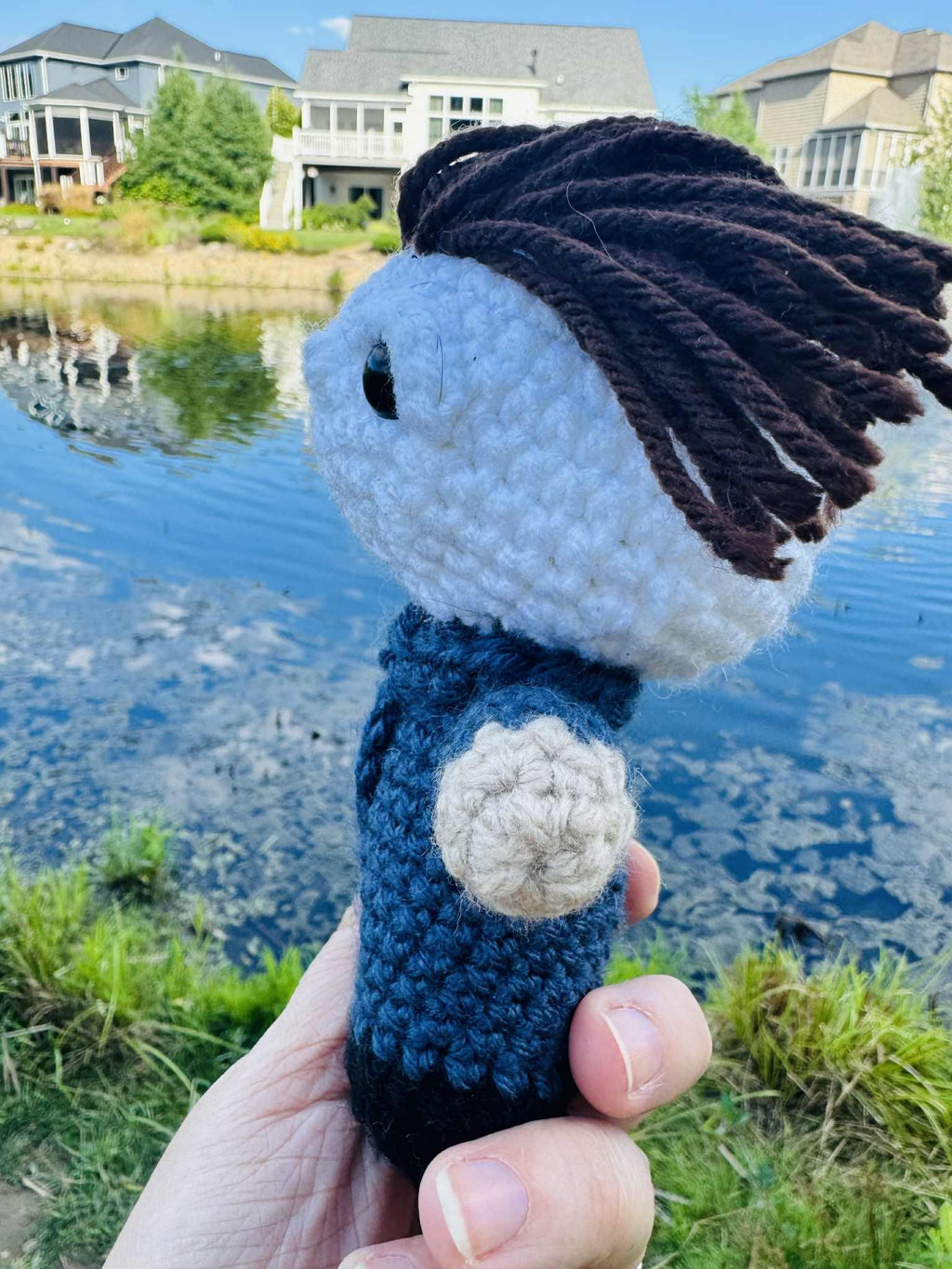 Crochet Michael Myers Plushie: Horror Fan Art, Halloween Decor