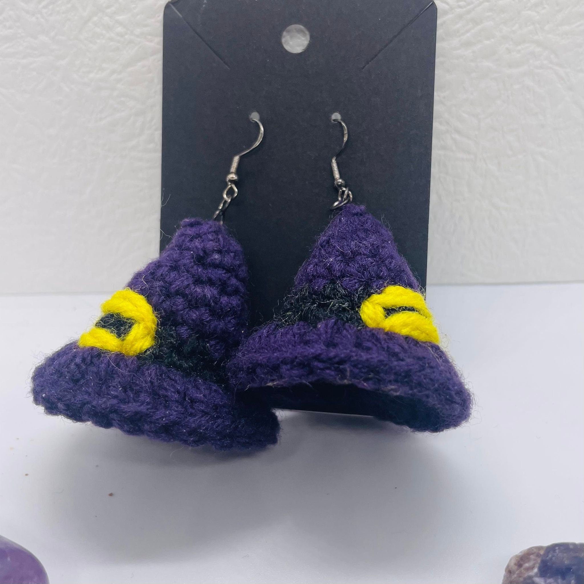 Crochet Witch Hat Earrings