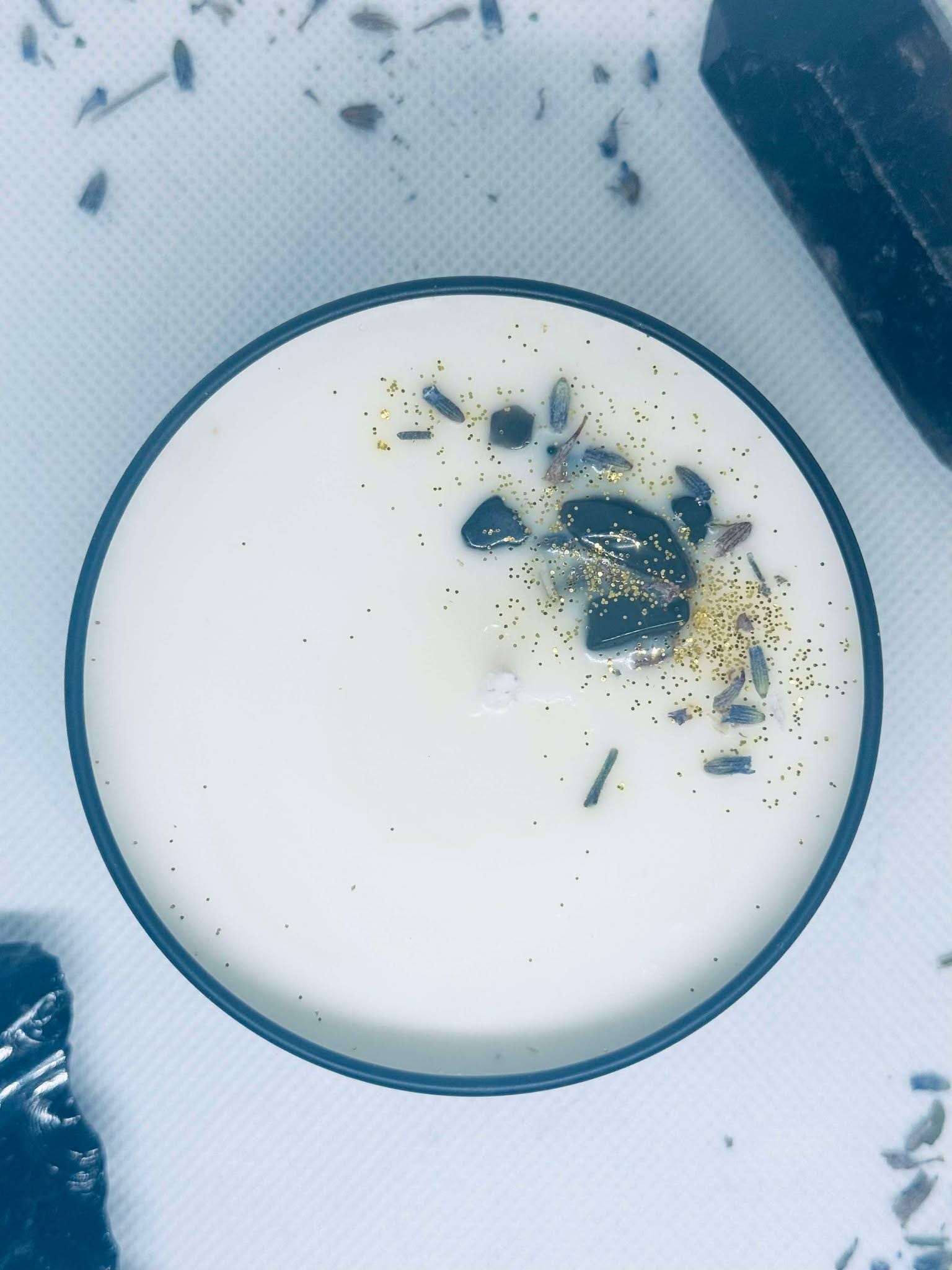 Hecate Goddess Candle- Sandalwood and Lavender Scented Soy Candle- Intention Candle