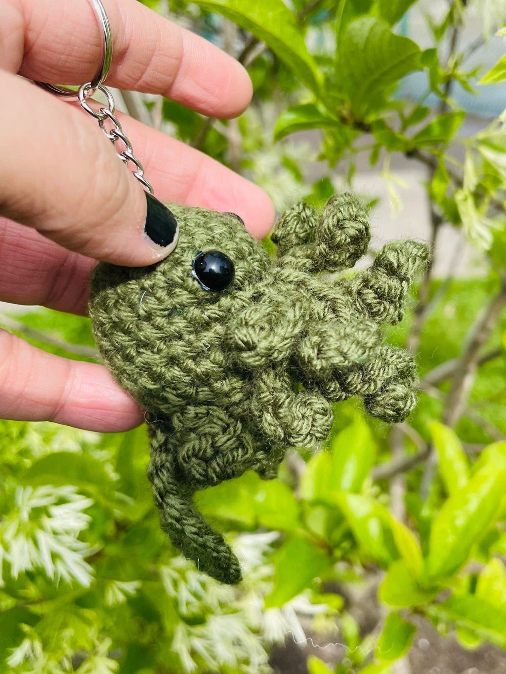 Crochet Cthulhu Keychain: Lovecraftian Amigurumi Fan Art