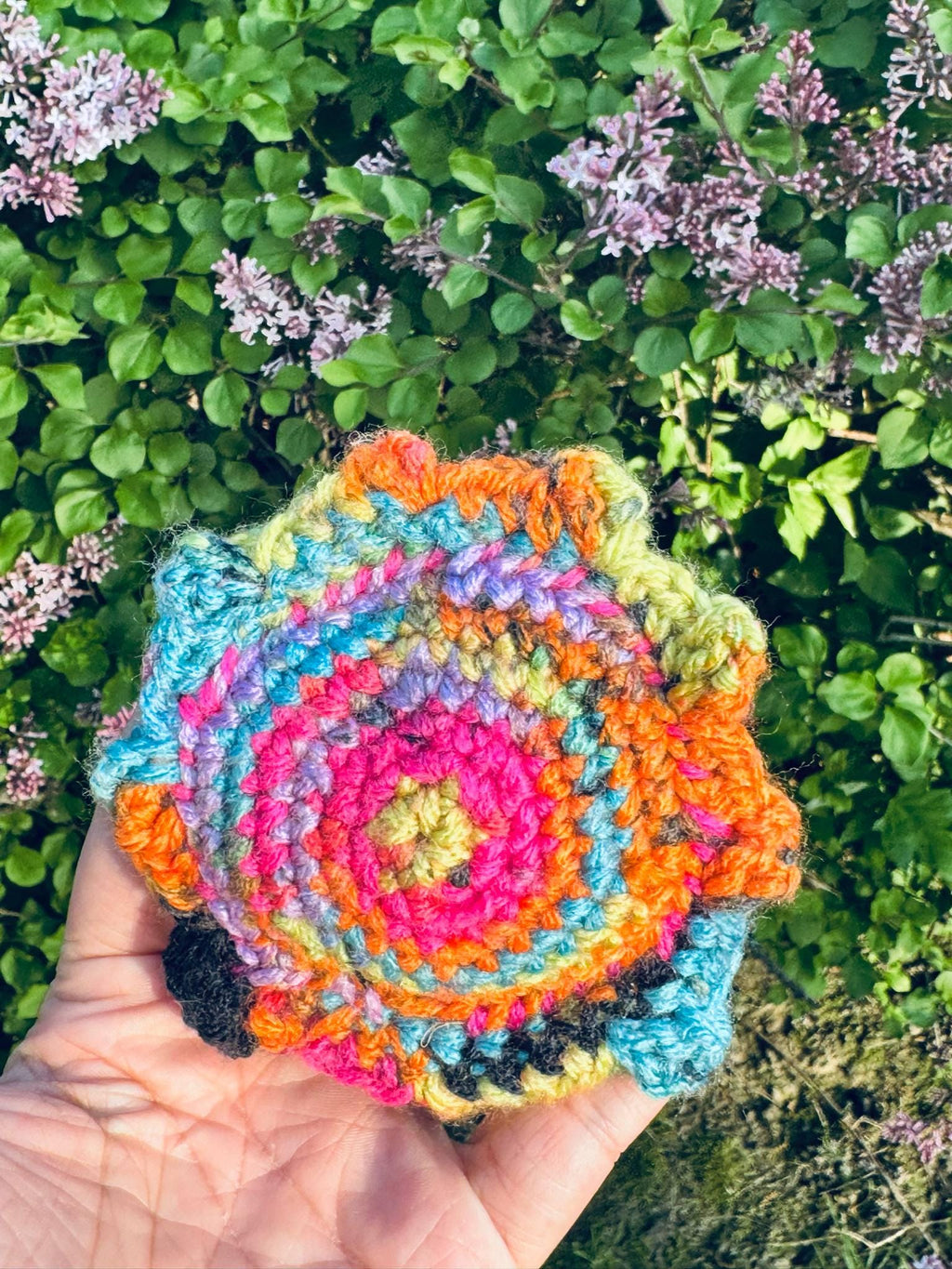 Crochet Cyclops Monster- Amigurumi One-Eyed Alien- Multicolor Alien Mini Plushie