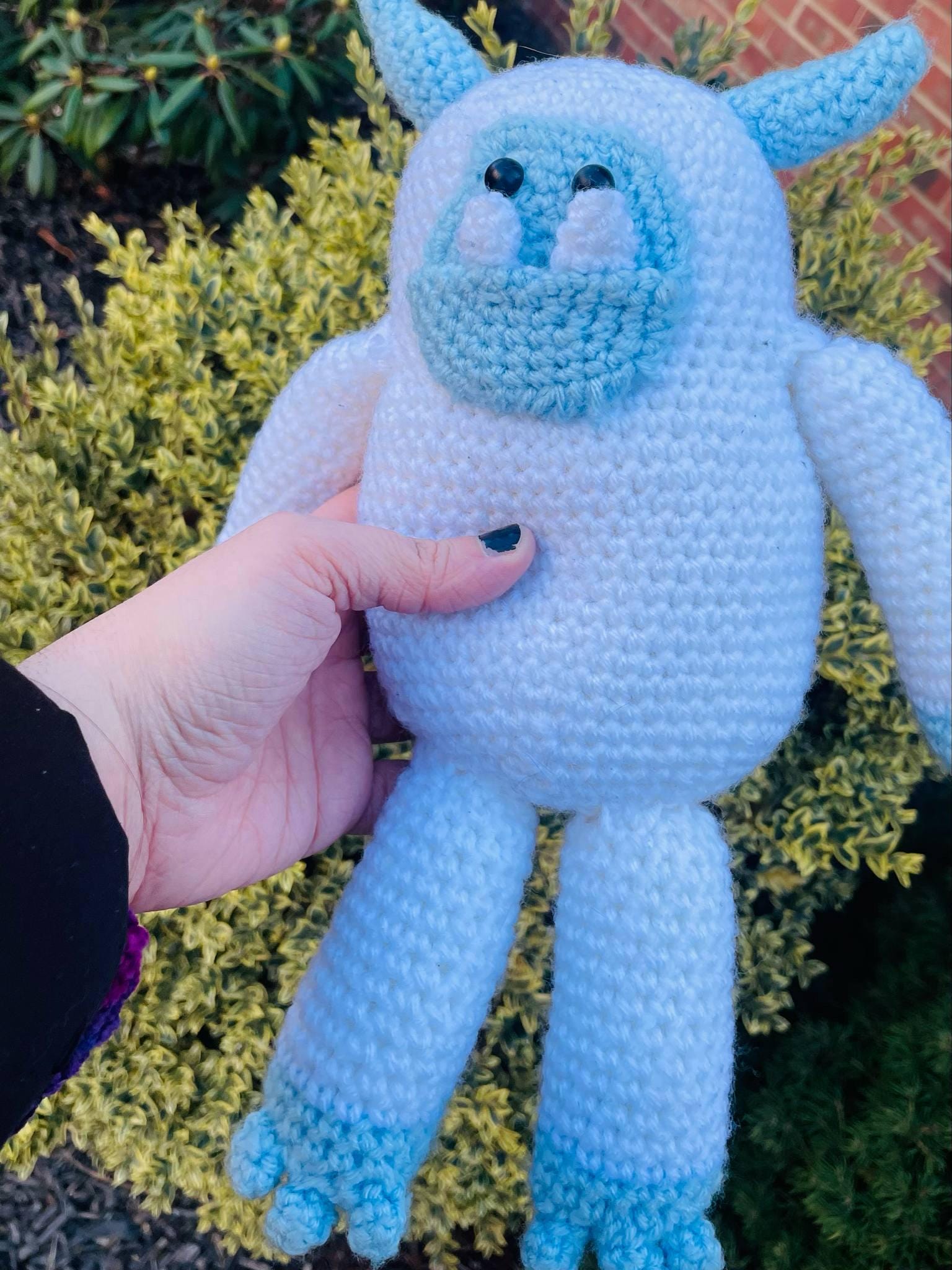 Crochet Bigfoot Buddy- Amigurumi Yeti Plushie- Sasquatch Plush Toy