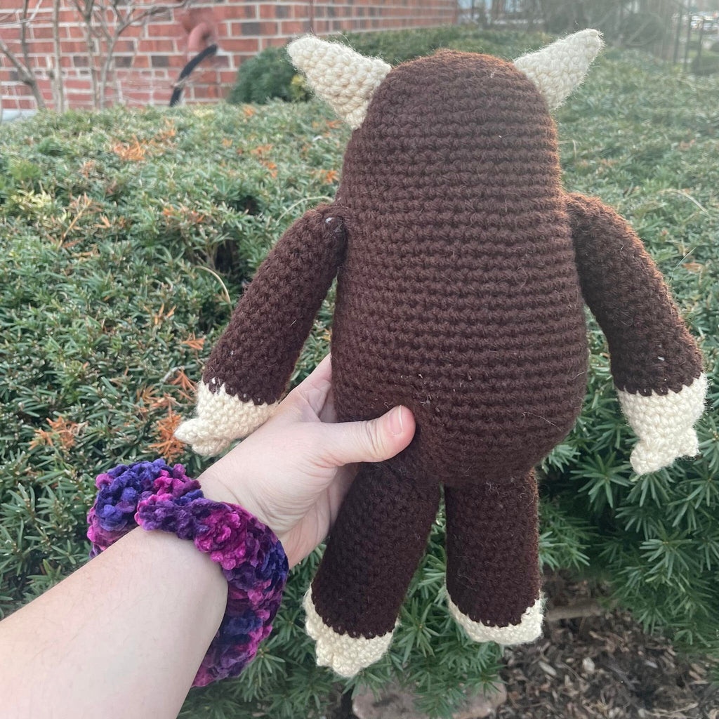 Crochet Bigfoot Buddy- Amigurumi Yeti Plushie- Sasquatch Plush Toy