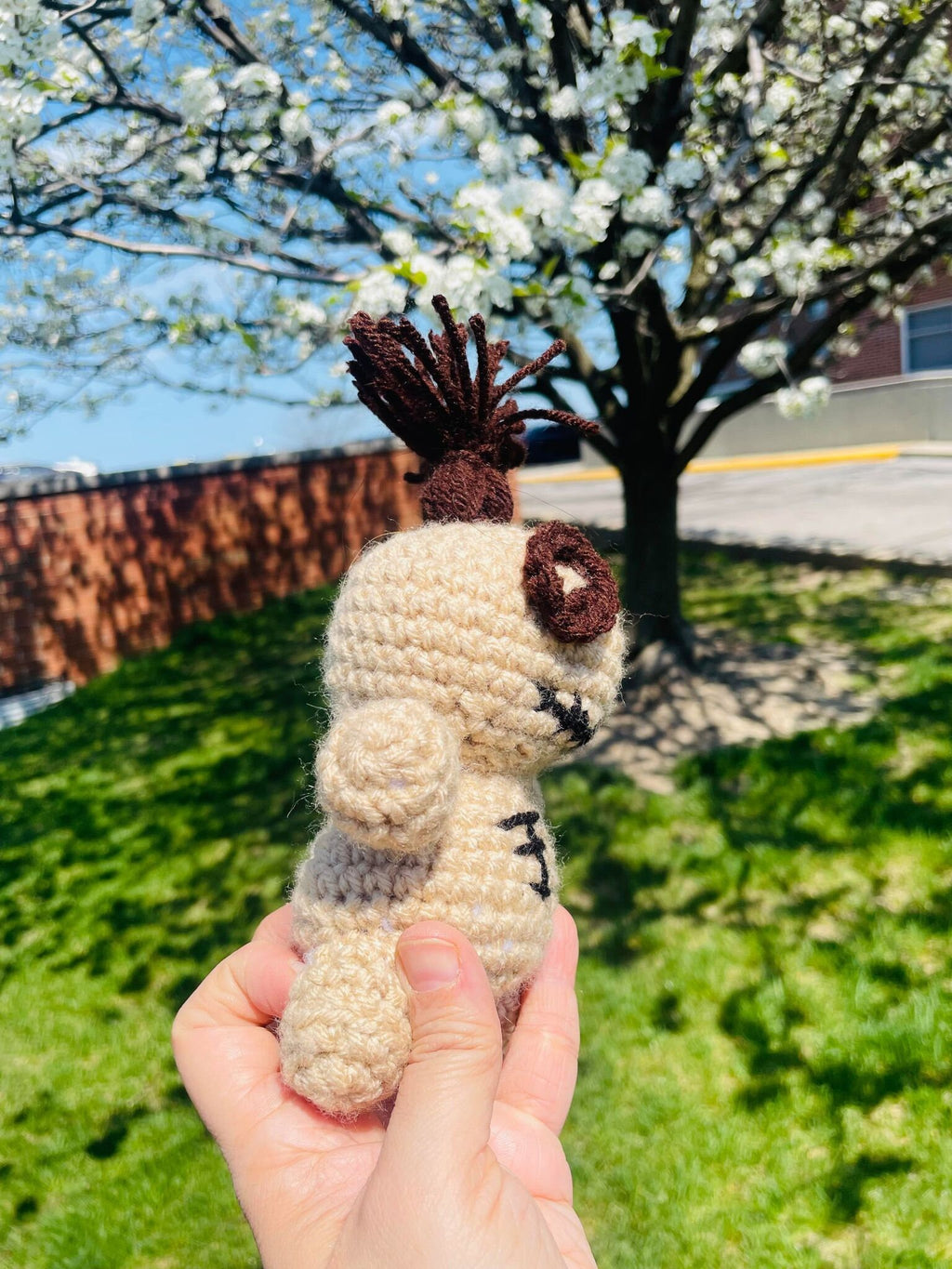 Crochet Voodoo Doll Plushie: Handmade Amigurumi Poppet