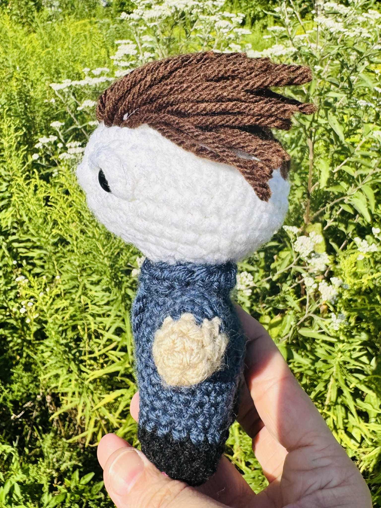Crochet Michael Myers Plushie: Horror Fan Art, Halloween Decor